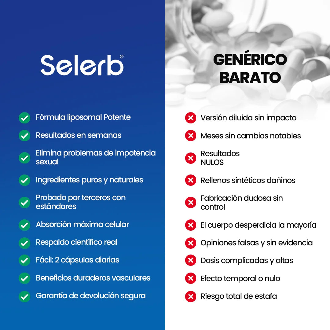 Selerb NAD+ 60 cápsulas | Recupera tu potencia y energía en semanas