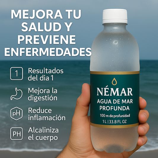 NÈMAR -AGUA DE MAR PROFUNDO 100 M - ELIXIR DE LA VIDA